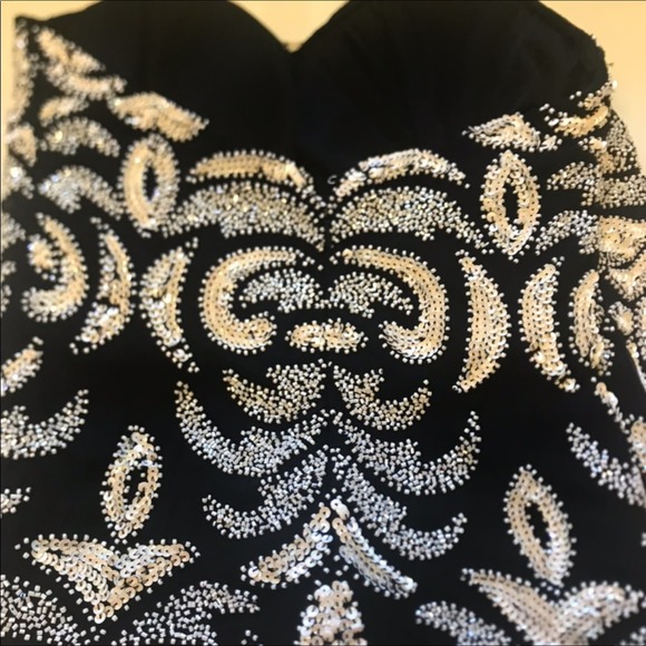 Landmark Beaded Silk Mini Dress Made in India 2 - Picture 8 of 10